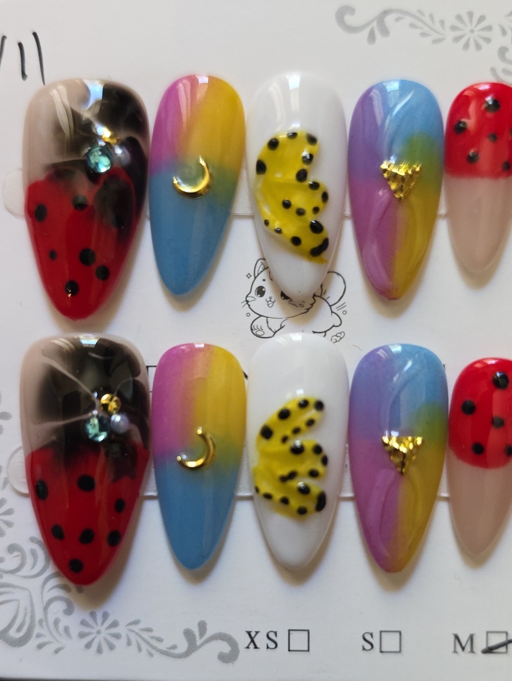 Decorative Nail Set Size Med